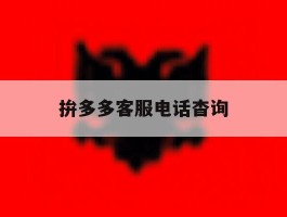 拚多多客服电话杳询