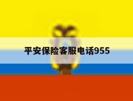平安保险客服电话955