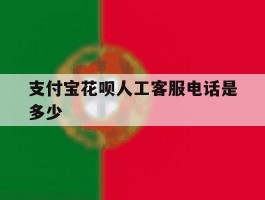支付宝花呗人工客服电话是多少