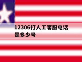 12306打人工客服电话是多少号