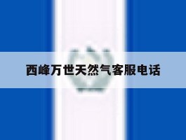 西峰万世天然气客服电话