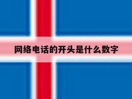网络电话的开头是什么数字
