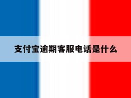 支付宝逾期客服电话是什么