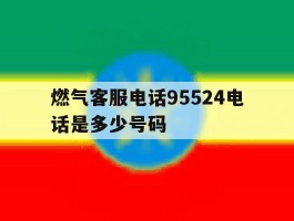 包含燃气客服电话95524电话是多少号码的词条