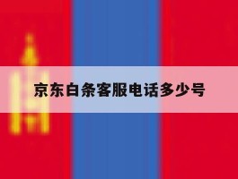 京东白条客服电话多少号