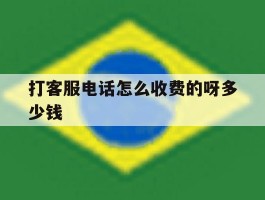 打客服电话怎么收费的呀多少钱
