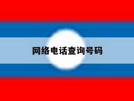 网络电话查询号码