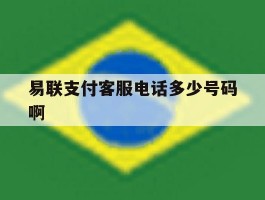 易联支付客服电话多少号码啊的简单介绍