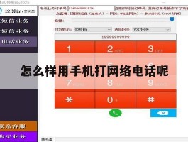 怎么样用手机打网络电话呢