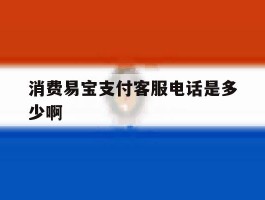 包含消费易宝支付客服电话是多少啊的词条