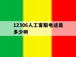 12306人工客服电话是多少啊