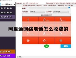 阿里通网络电话怎么收费的
