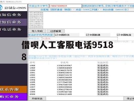 借呗人工客服电话95188