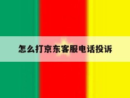 怎么打京东客服电话投诉
