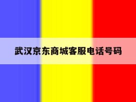 武汉京东商城客服电话号码