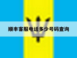 顺丰客服电话多少号码查询